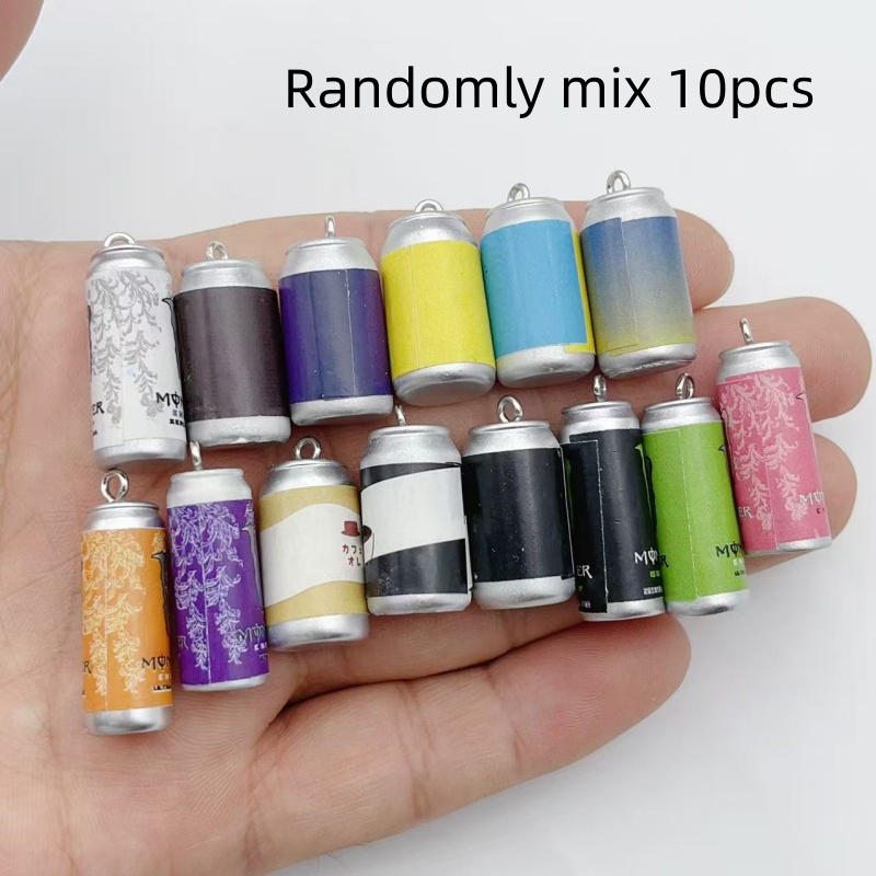 Resin Art Jewelry Kit - 10Pcs Mini Simulation Beverage Can Resin