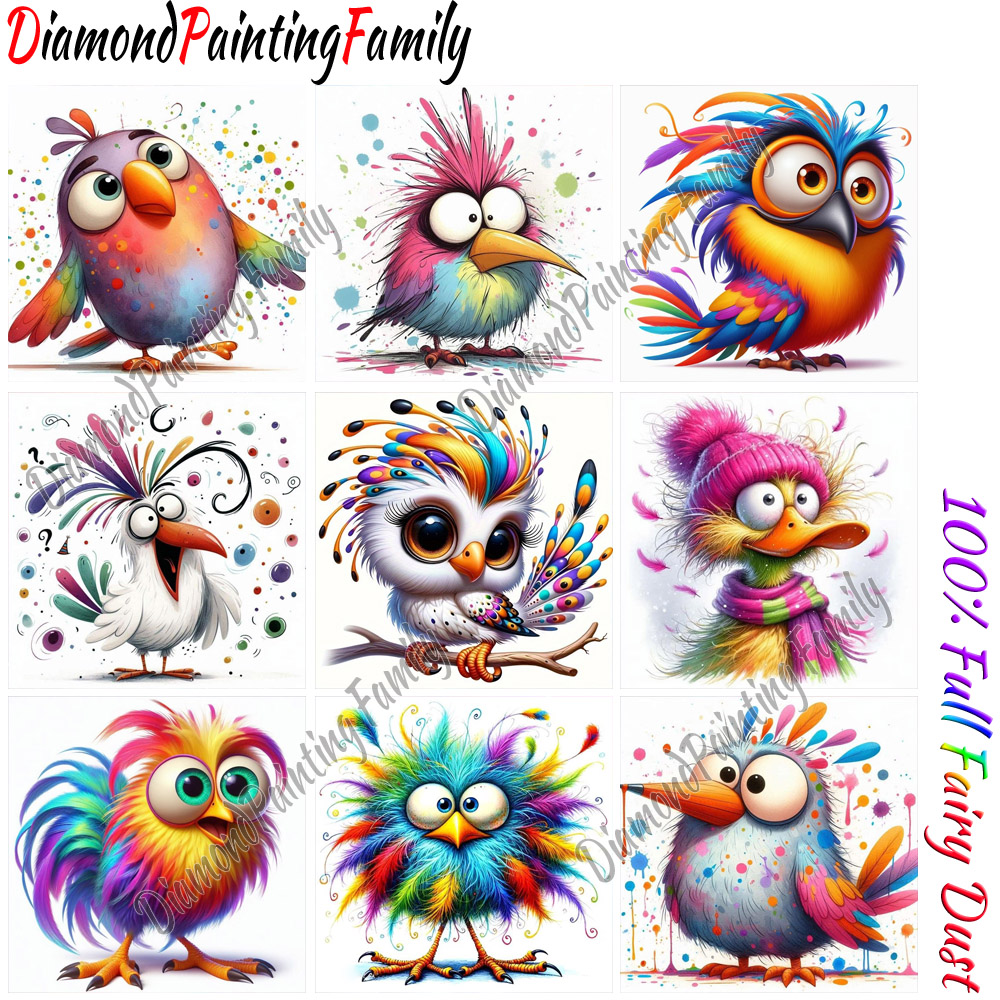Resin Art Kits - Diamond Painting Family Full Fairy Dust