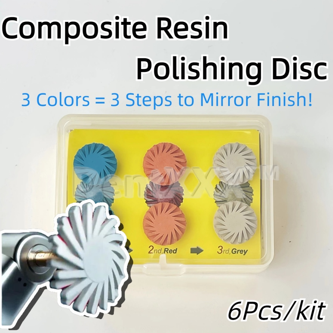 Resin Art Stone - 6 Composite Resin Polishing Discs, Rubber