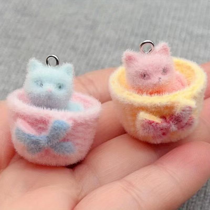 4pcs 3D plush resin cat pendan - огляд і ціна Resin Art Jewelry Kit