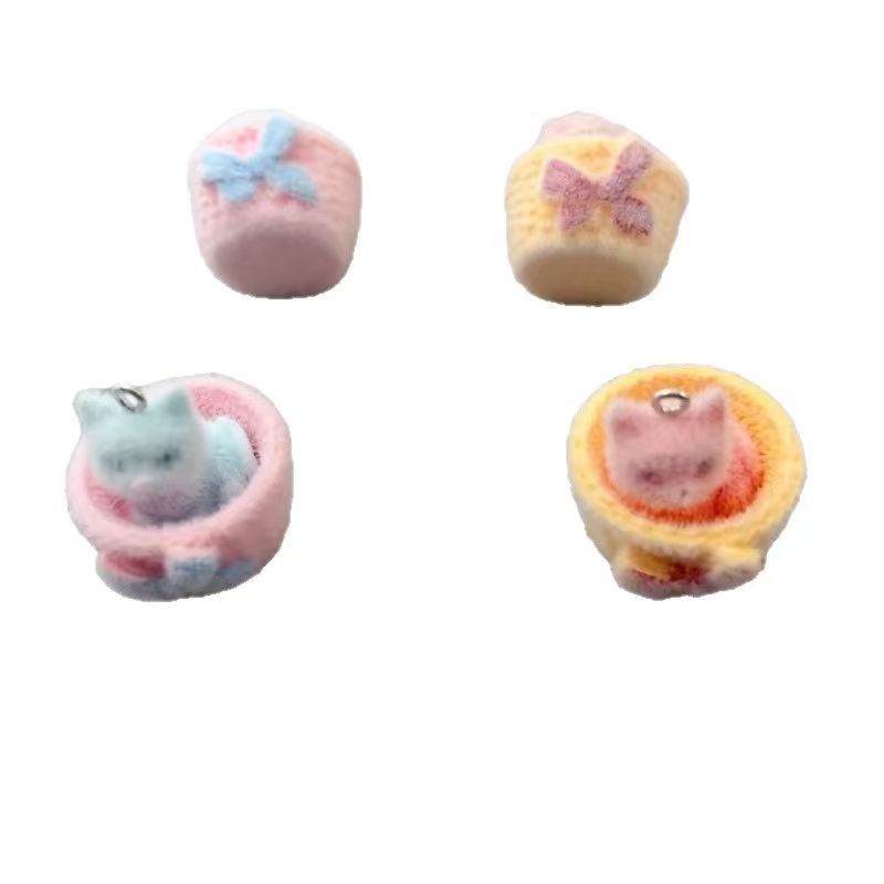 4pcs 3D plush resin cat pendan - огляд і ціна Resin Art Jewelry Kit