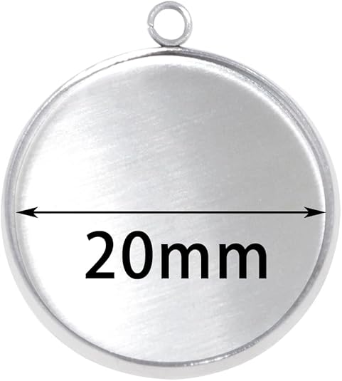 20 Pieces Stainless Steel Roun - огляд і ціна Resin Art Keychain