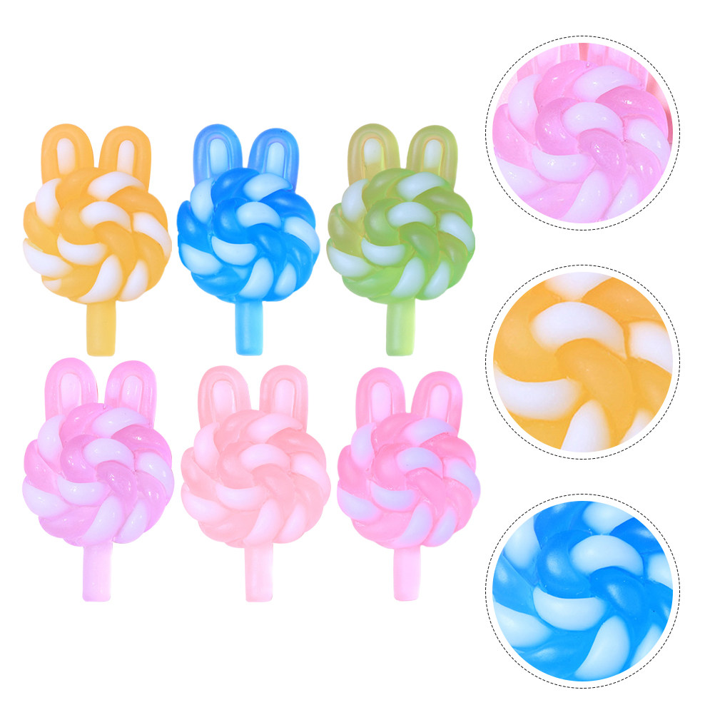 24Pcs Cute Cartoon Lollipop Ch - огляд і ціна Resin Art Keychain