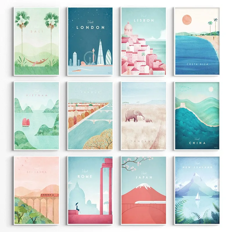 World Minimalist Travel Poster - огляд і ціна Resin Art And Deco