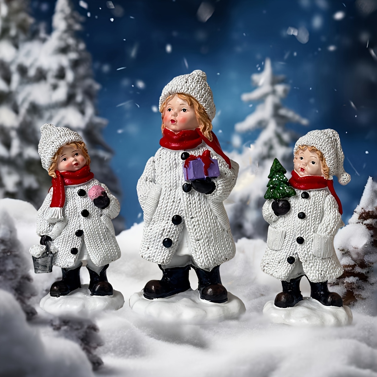 Gorgeous Snowman Resin Statue  - огляд і ціна Resin Art Tree