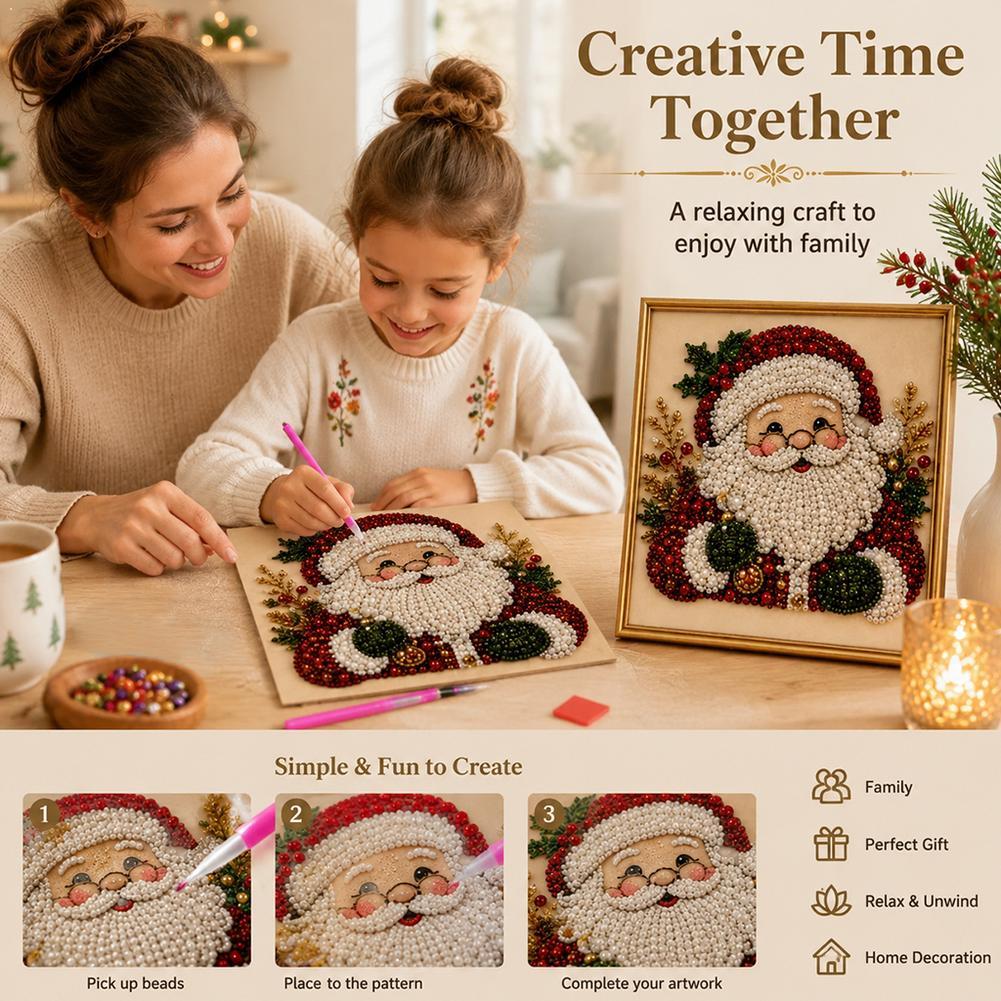 Christmas Santa Claus Pearl Ar - огляд і ціна Resin Art Kits