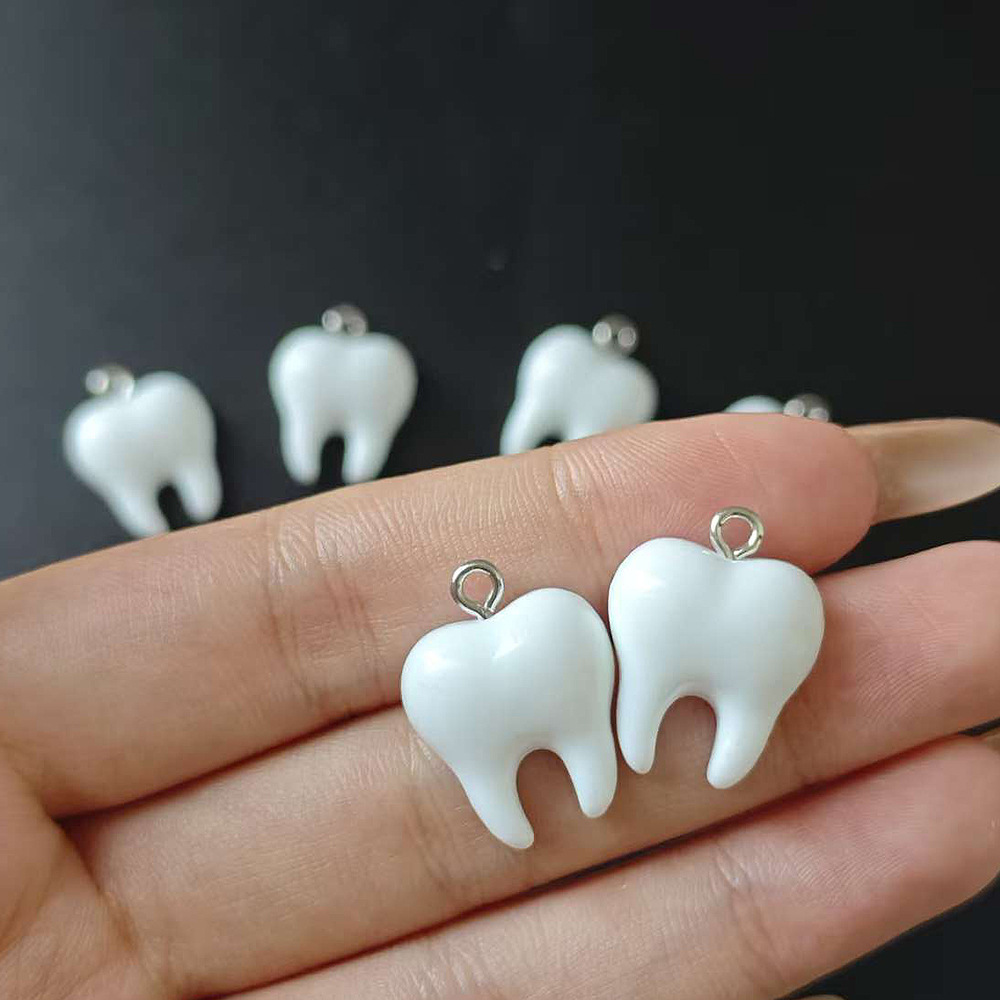 10pcs Cute White Teeth Resin P - огляд і ціна Resin Art Jewelry Kit
