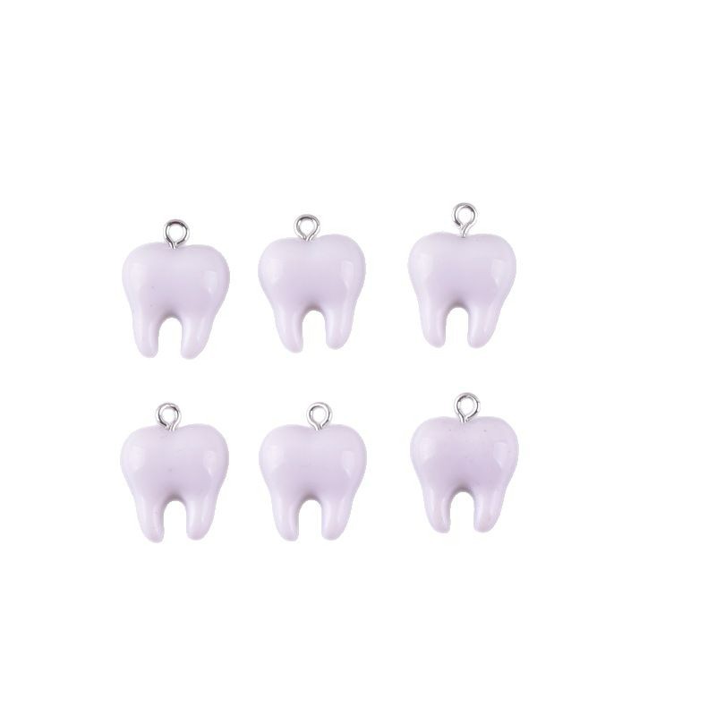 10pcs Cute White Teeth Resin P - огляд і ціна Resin Art Jewelry Kit