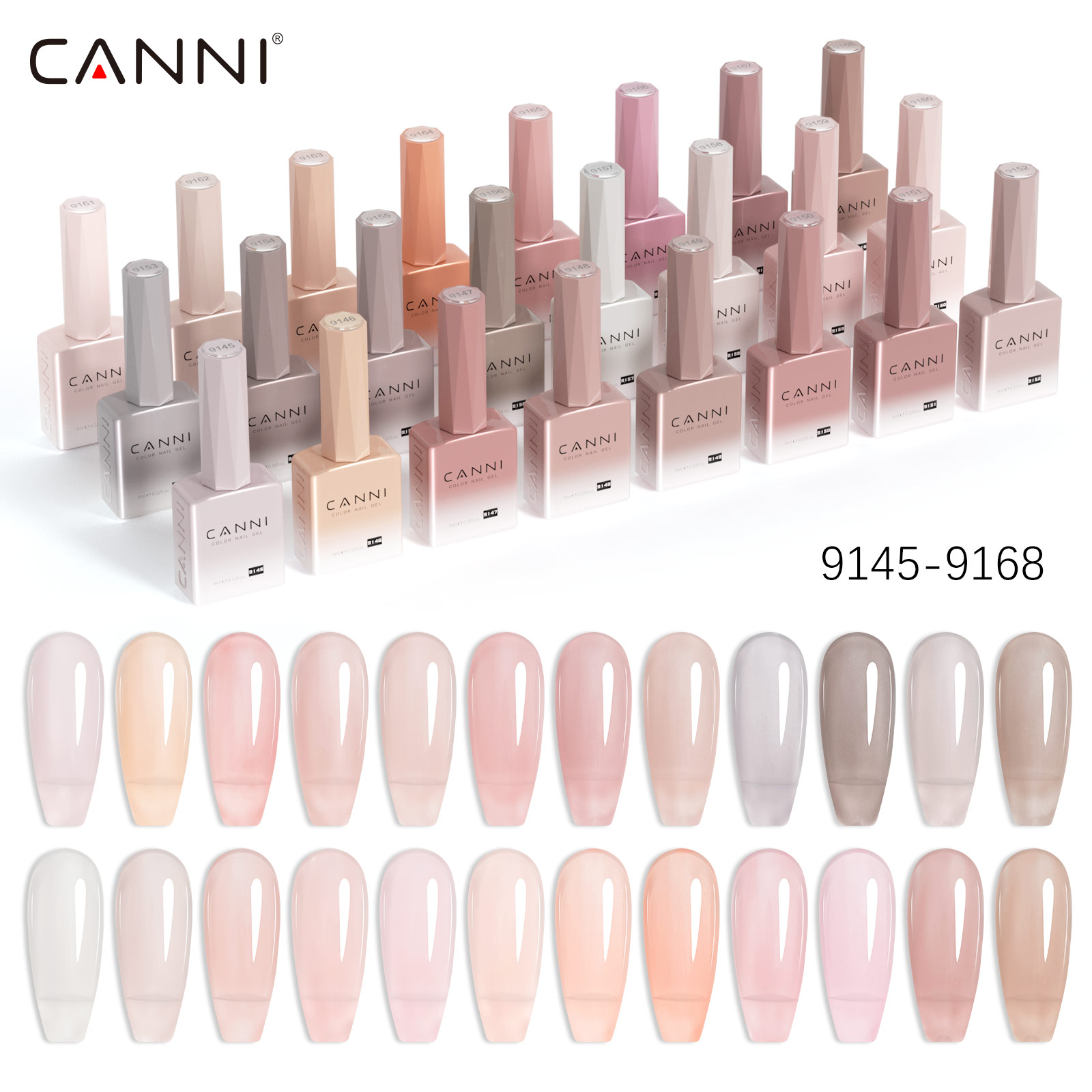 CC7 CANNI Nail Gel Polish 9ml  - огляд і ціна Uv Lamp Nail Resin