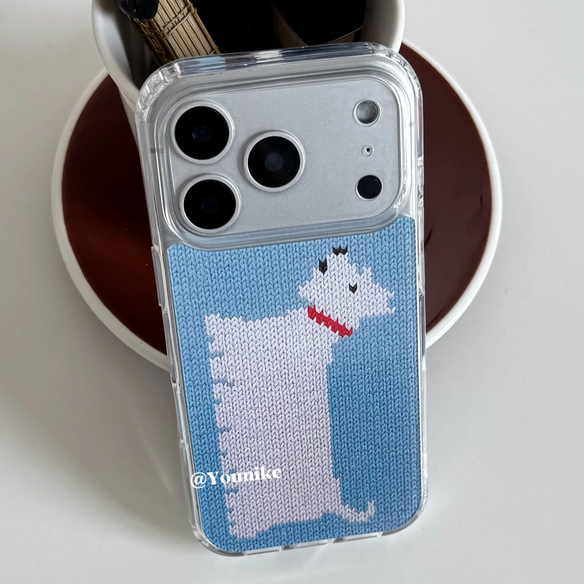 Korean Ins Knitted Printed Wes - огляд і ціна Resin Art Phone Case