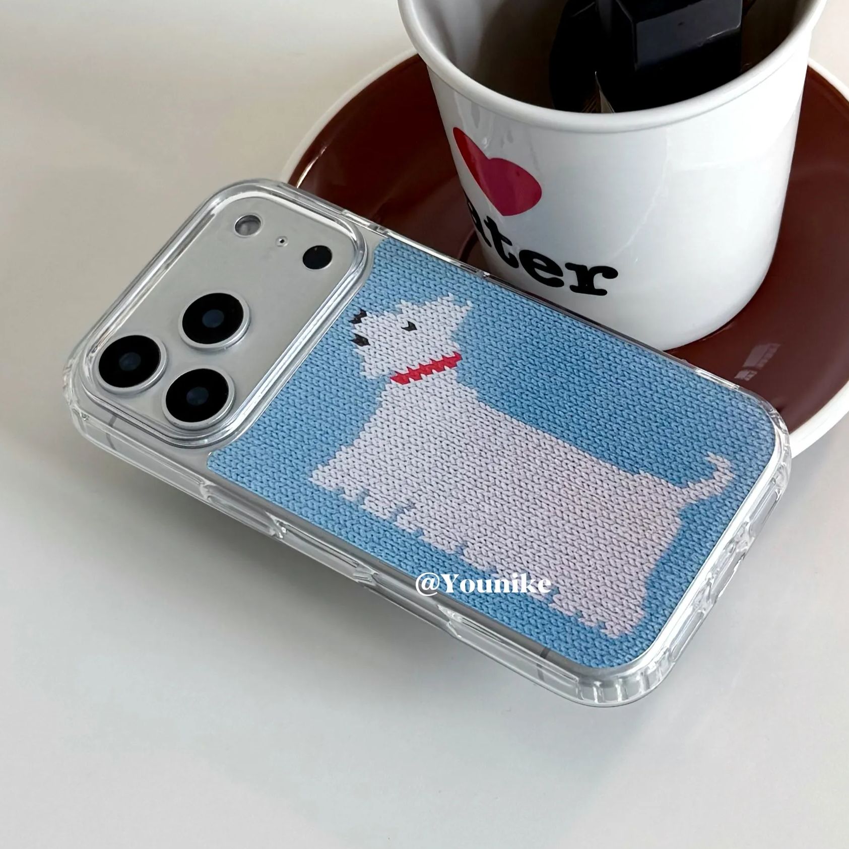 Korean Ins Knitted Printed Wes - огляд і ціна Resin Art Phone Case