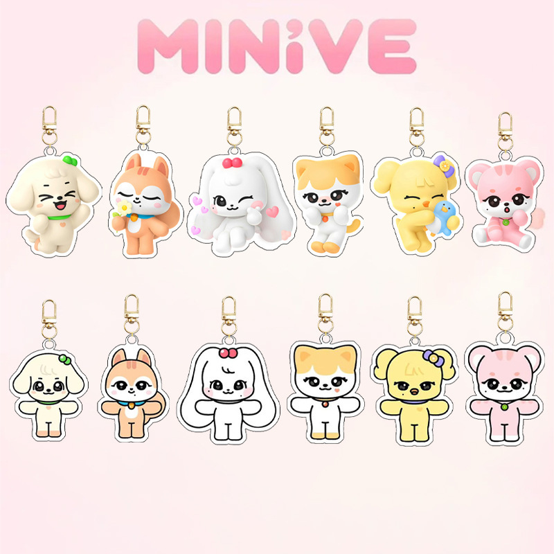 Ive Minivek Kpop Group Idol Ac - огляд і ціна Resin Art Keychain