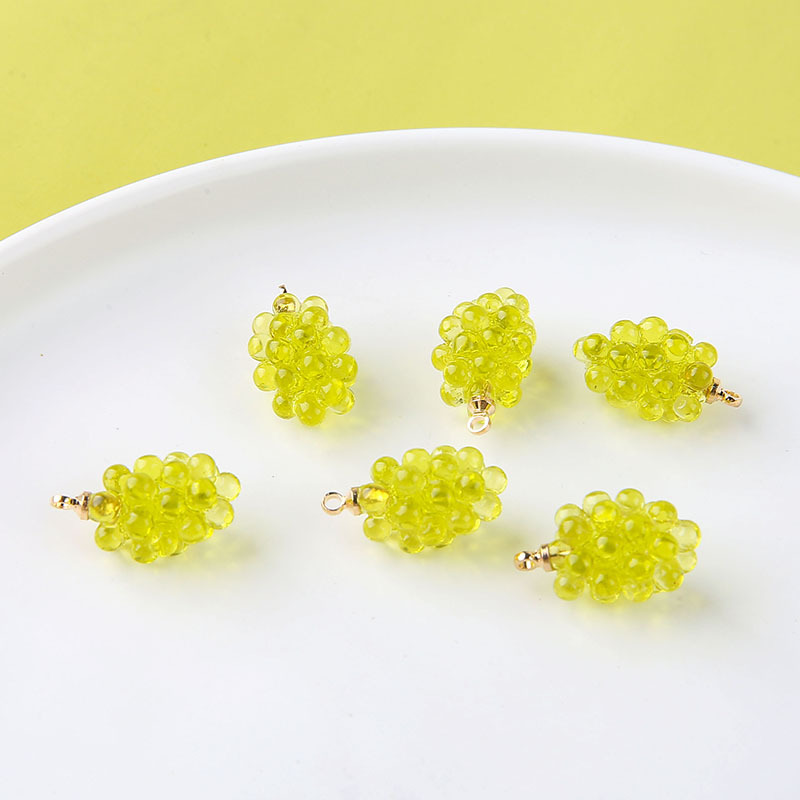 6pcs Cute Little Grapes Resin  - огляд і ціна Resin Art Jewelry Kit