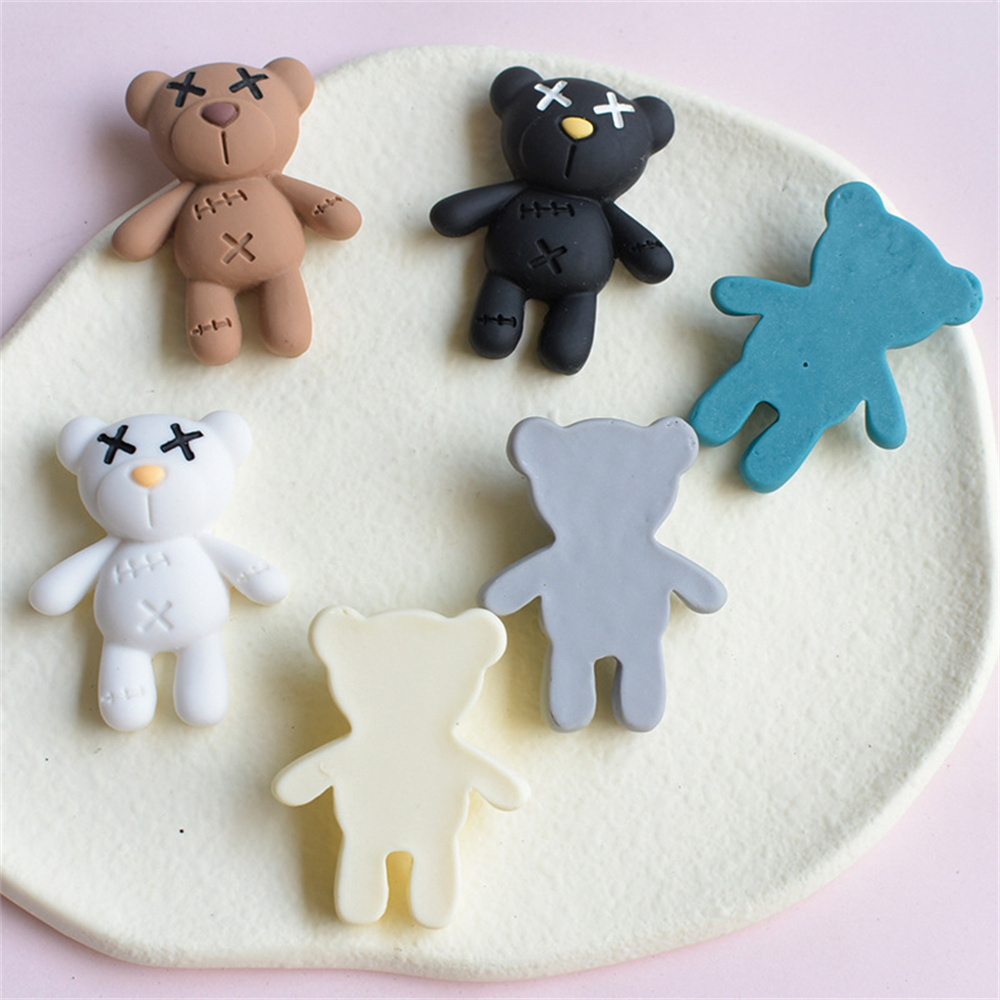 10Pcs Cute Cartoon Bear Flatba - огляд і ціна Resin Art Phone Case