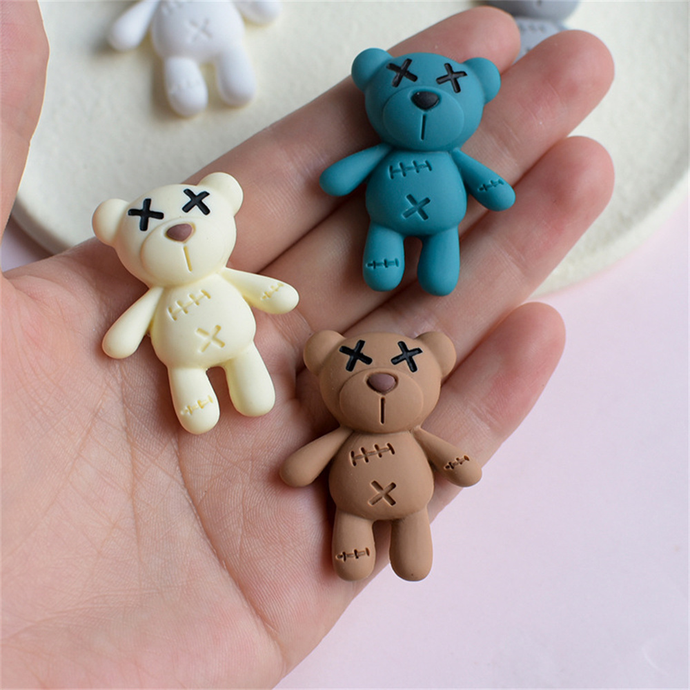 10Pcs Cute Cartoon Bear Flatba - огляд і ціна Resin Art Phone Case
