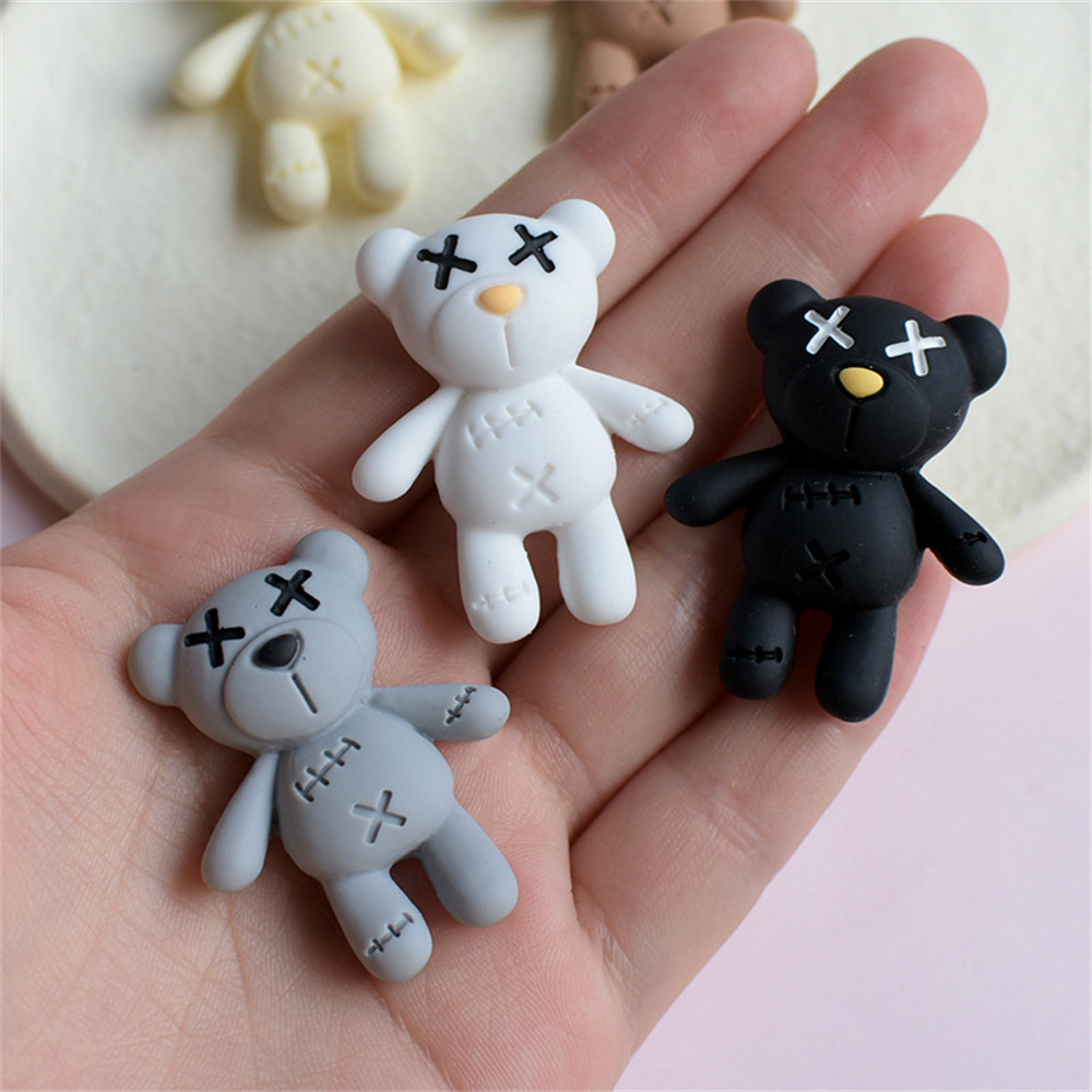 10Pcs Cute Cartoon Bear Flatba - огляд і ціна Resin Art Phone Case