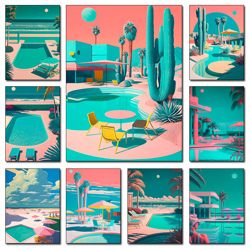 Retro Futuristic Beachside Pal - огляд і ціна Resin Art Tree