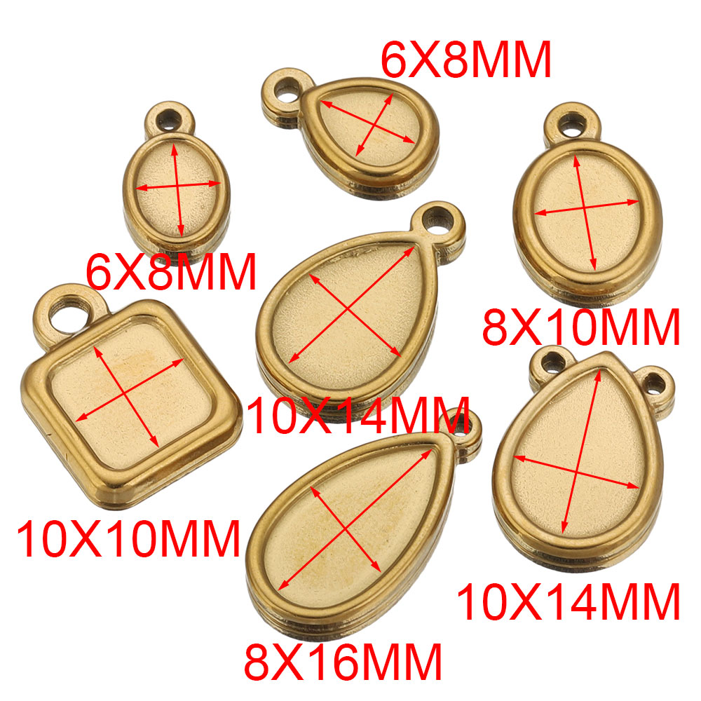 5pcs Stainless Steel Square Dr - огляд і ціна Resin Art Jewelry Kit