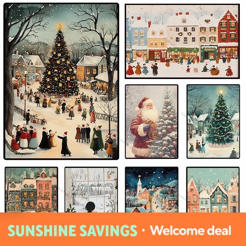 Winter Town Holiday Printable  - огляд і ціна Resin Art Tree