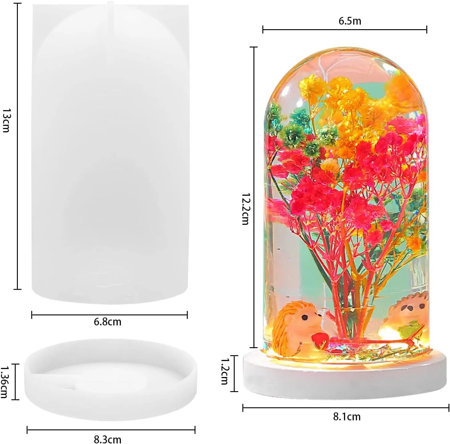 DIY Crystal Epoxy Resin Mold L - огляд і ціна Resin Art Light