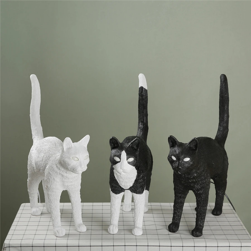 Nordic cat Table Lamp Resin an - огляд і ціна Resin Art Floor Design
