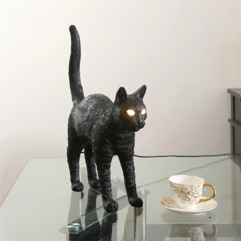 Nordic cat Table Lamp Resin an - огляд і ціна Resin Art Floor Design
