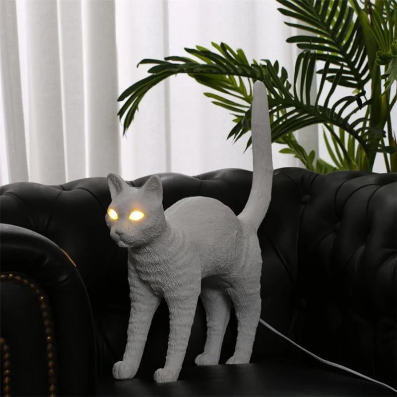 Nordic cat Table Lamp Resin an - огляд і ціна Resin Art Floor Design