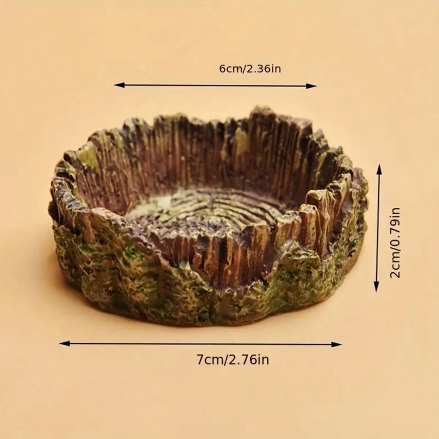 1 pcs Tree Stump  Shaped Repti - огляд і ціна Resin Art Tree