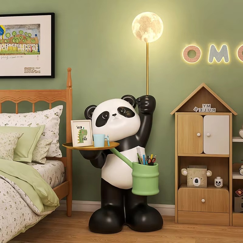 Creative Large Resin Panda Scu - огляд і ціна Resin Art Floor Design