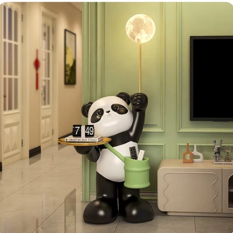 Creative Large Resin Panda Scu - огляд і ціна Resin Art Floor Design