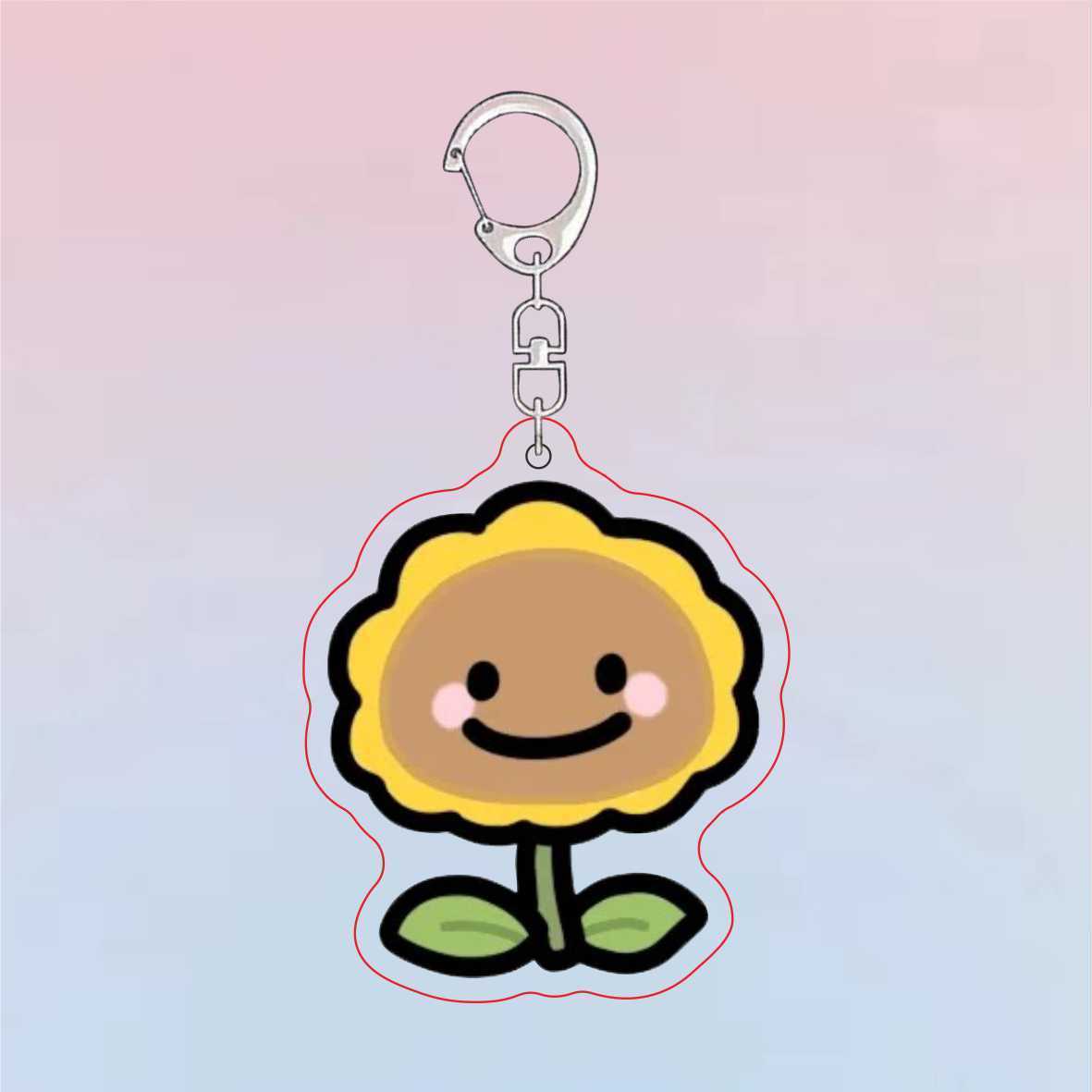 Plants Vs Zombies Acrylic Cute - огляд і ціна Resin Art Keychain