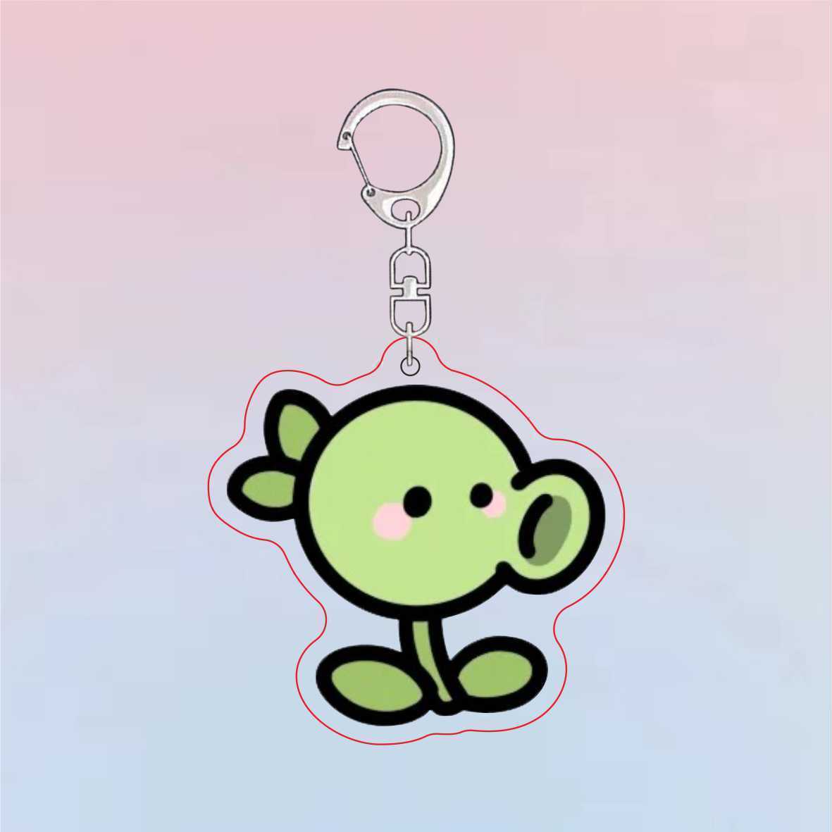 Plants Vs Zombies Acrylic Cute - огляд і ціна Resin Art Keychain