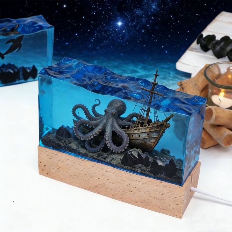 DIY Resin Craft Light Underwat - огляд і ціна Resin Art Light