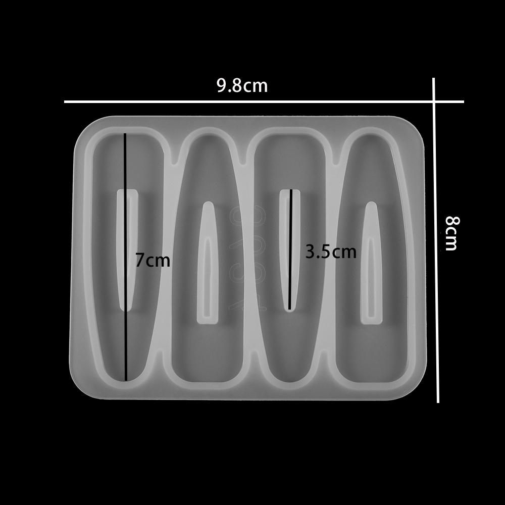 Barrettes Silicone Molds Metal - огляд і ціна Resin Art Glue