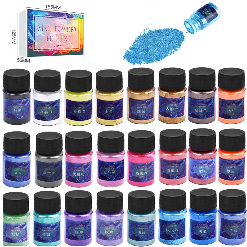 24Colors Epoxy Resin Dye Mica  - огляд і ціна Pearl Powder Resin