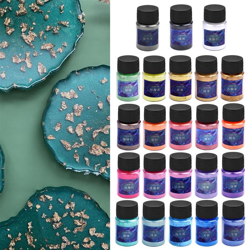 24Colors Epoxy Resin Dye Mica  - огляд і ціна Pearl Powder Resin