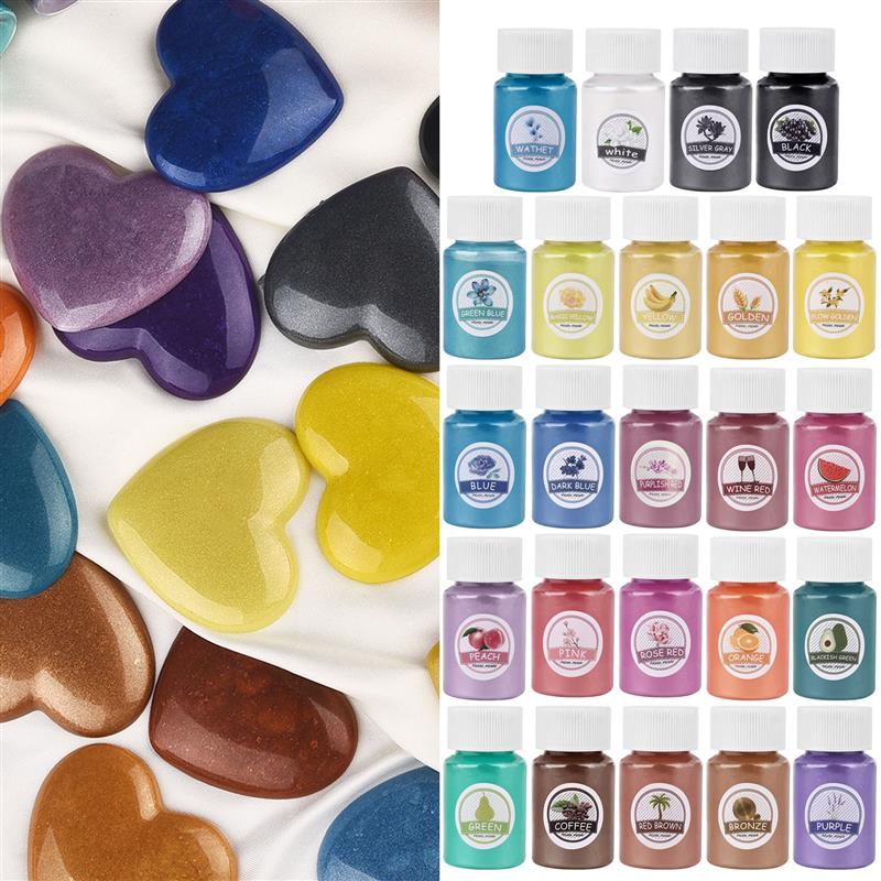 24Colors Epoxy Resin Dye Mica  - огляд і ціна Pearl Powder Resin