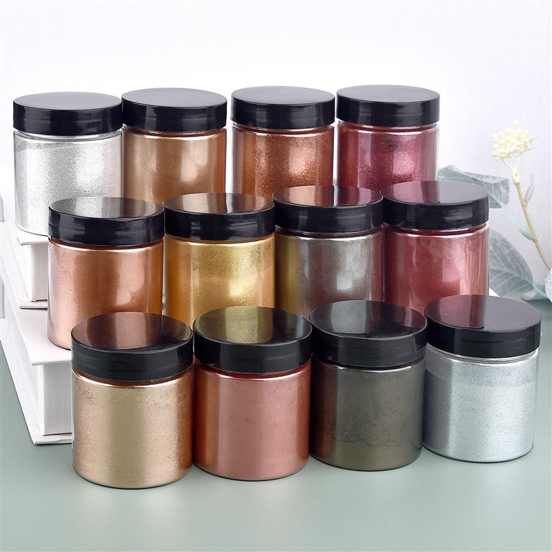 50g Shimmer Metallic Gold Silv - огляд і ціна Pearl Powder Resin