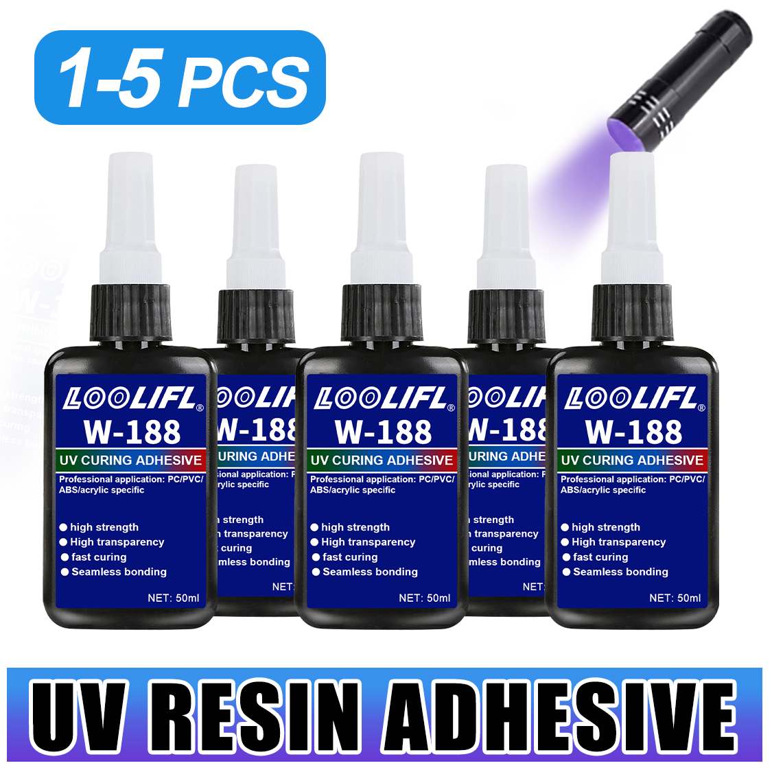 LOOLIFL 188 Strong 50ml UV Res - огляд і ціна Resin Art Light