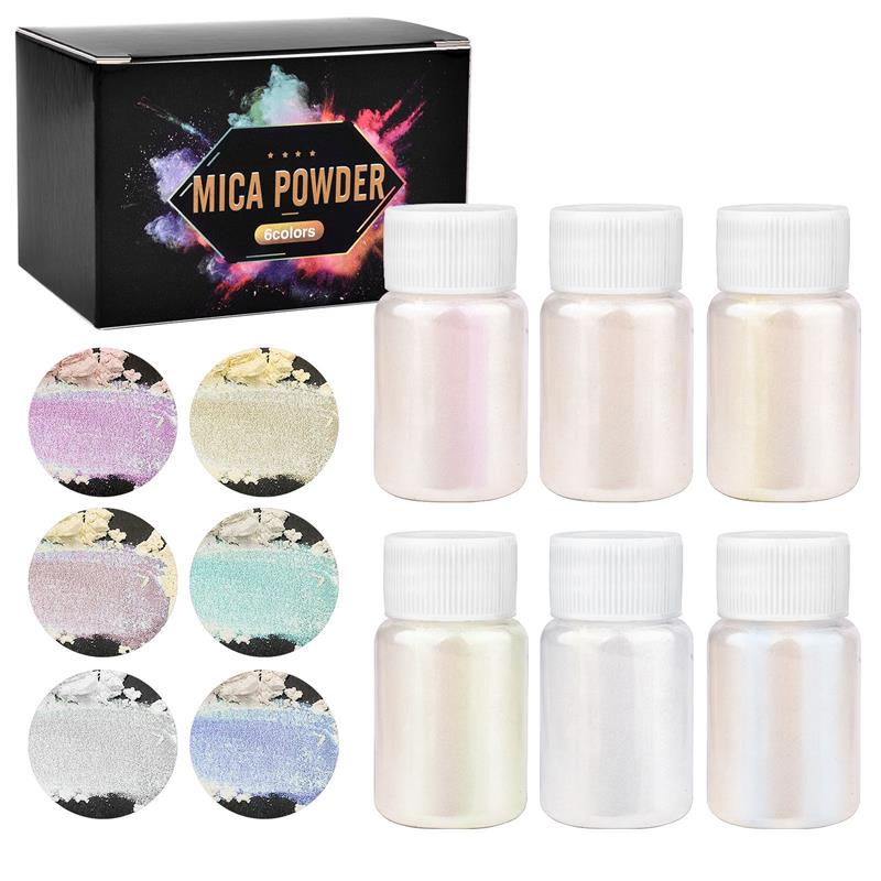6 Pcs-Set Epoxy Resin Dye Mica - огляд і ціна Pearl Powder Resin