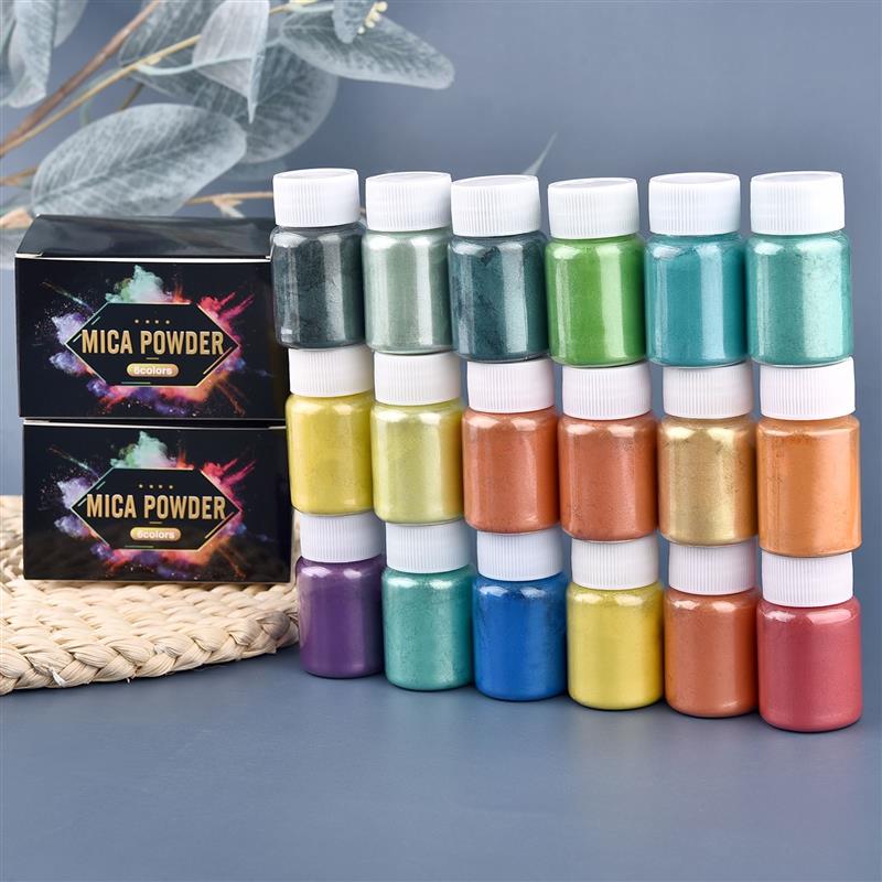 6 Pcs-Set Epoxy Resin Dye Mica - огляд і ціна Pearl Powder Resin