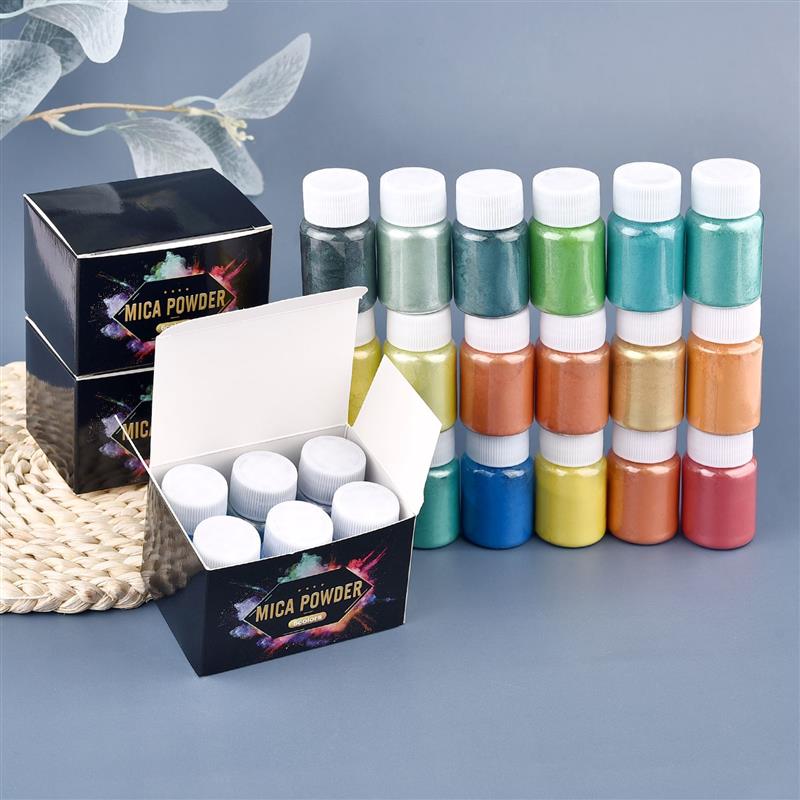 6 Pcs-Set Epoxy Resin Dye Mica - огляд і ціна Pearl Powder Resin