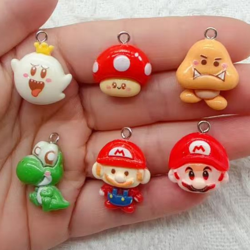 10pcs resin cartoon pendant, D - огляд і ціна Resin Art Jewelry Kit