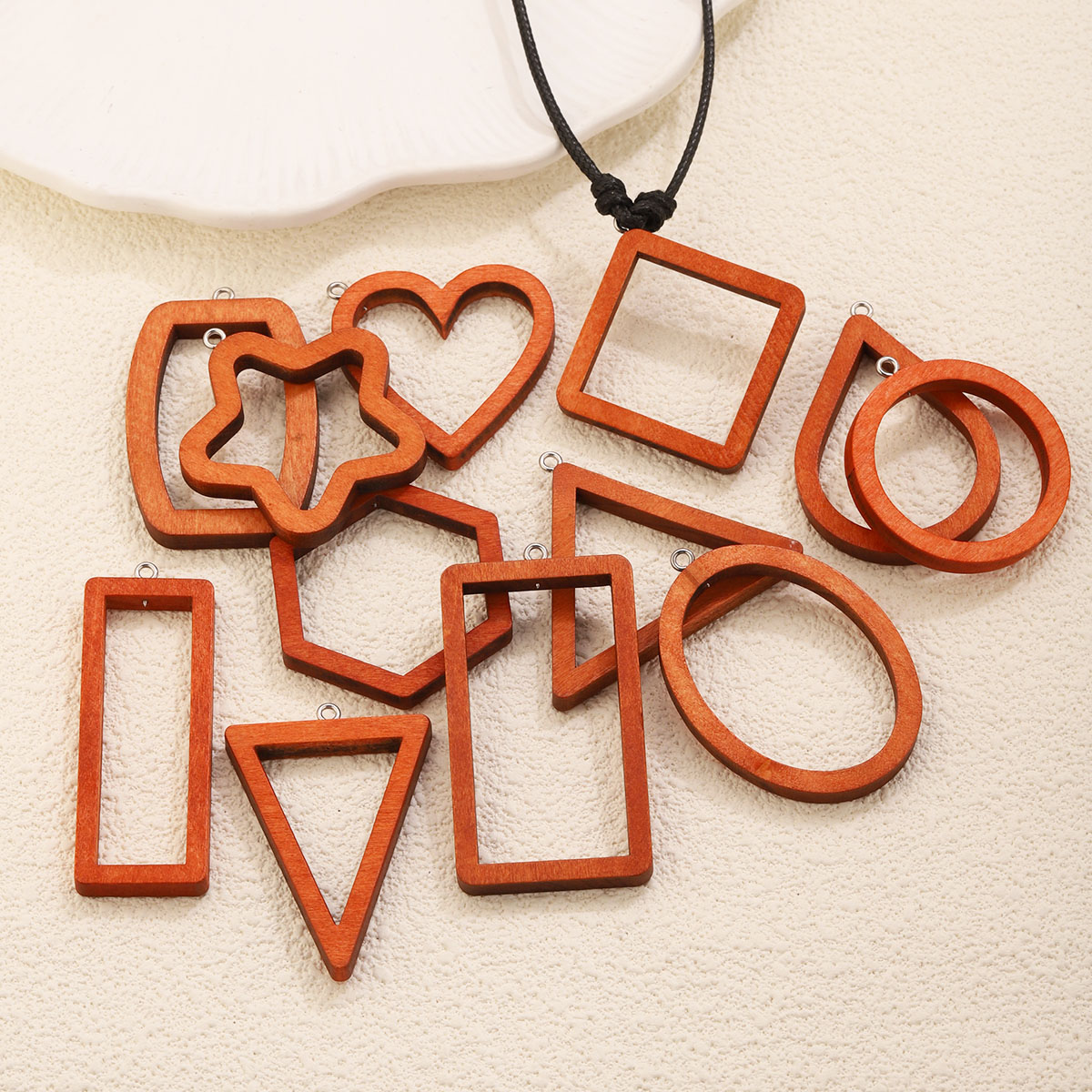 10PCS Triangle Rectangle Wood  - огляд і ціна Resin Art Jewelry Kit