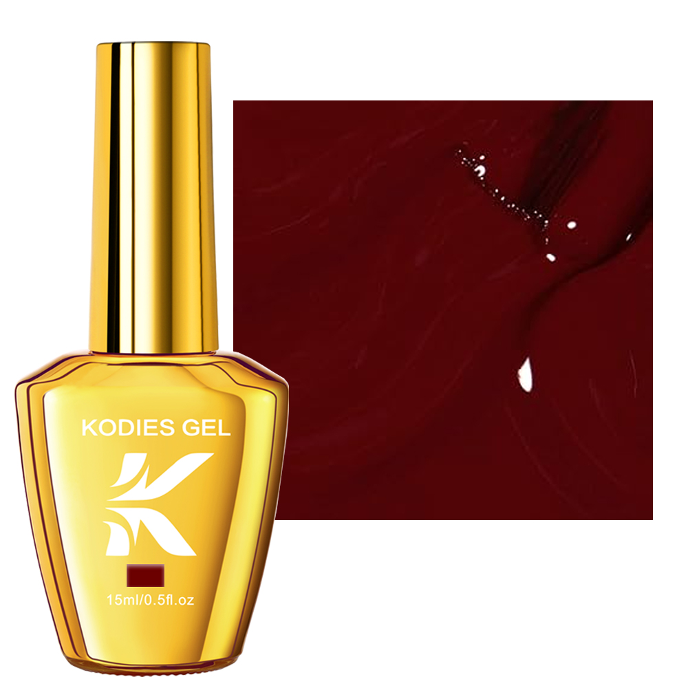 KODIES GEL Burgundy Red Gel Na - огляд і ціна Uv Lamp Nail Resin