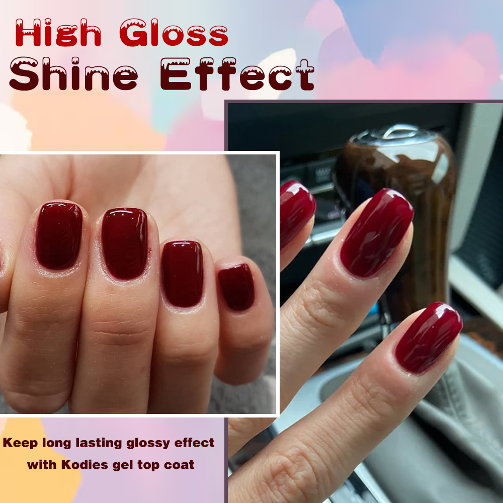 KODIES GEL Burgundy Red Gel Na - огляд і ціна Uv Lamp Nail Resin