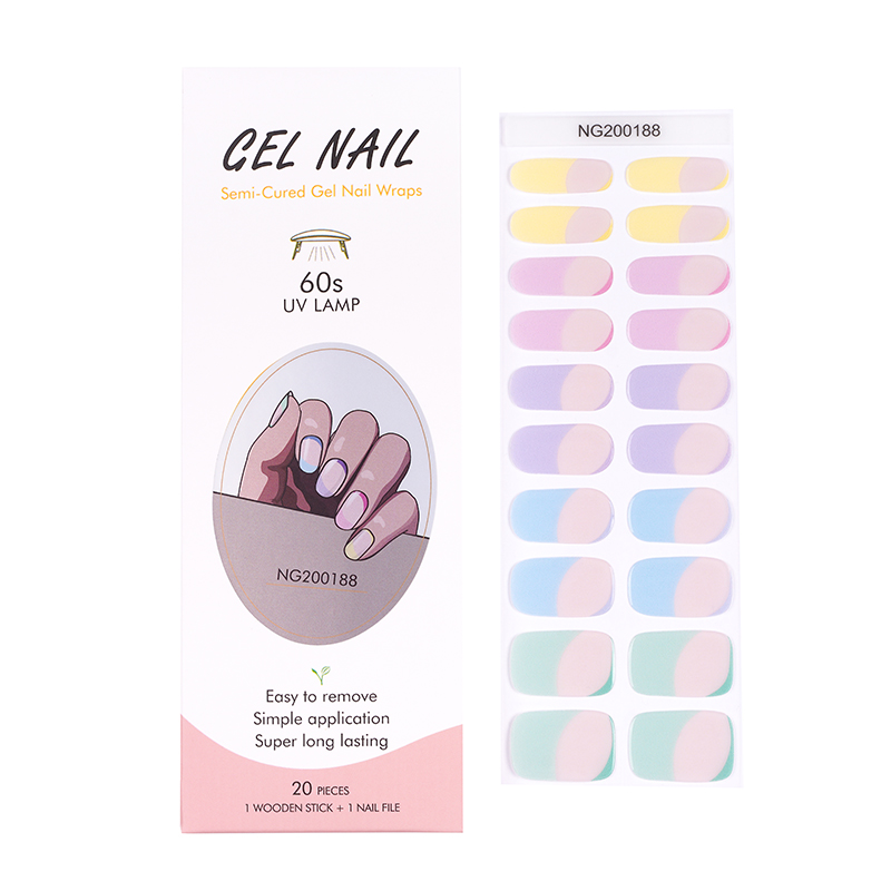 Huizi French Gel Nail Strips P - огляд і ціна Uv Lamp Nail Resin