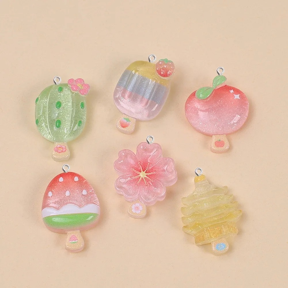 10Pcs Kawaii Summer Popsicle R - огляд і ціна Resin Art And Deco