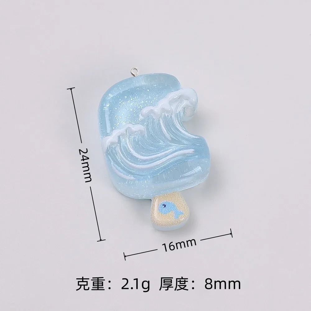 10Pcs Kawaii Summer Popsicle R - огляд і ціна Resin Art And Deco