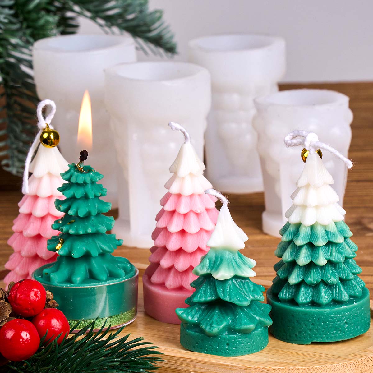 3D Christmas Tree Silicone Can - огляд і ціна Resin Art Tree
